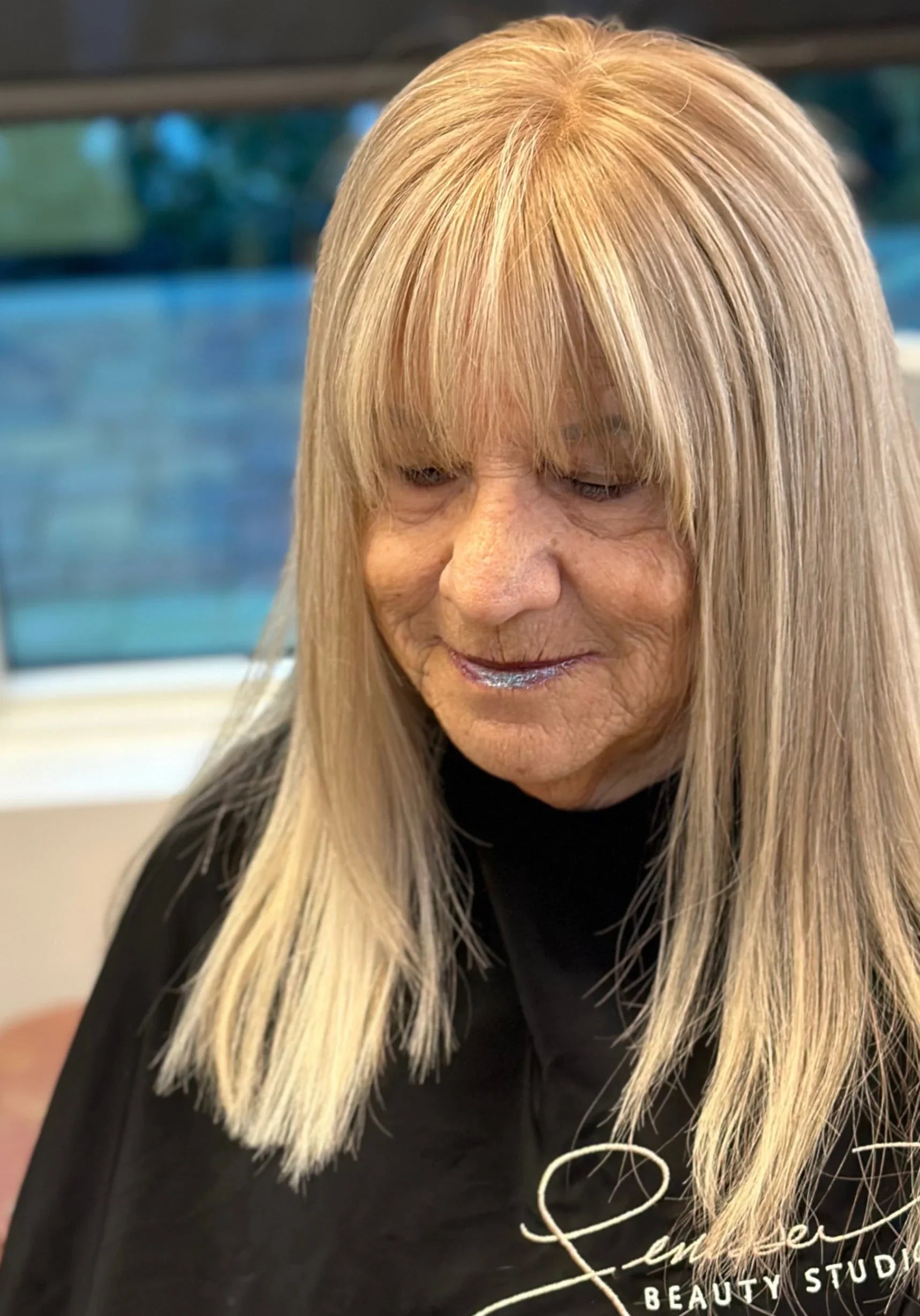 Natural mesh integration result vs wigs and toppers at Signature Extensions, Delray Beach FL