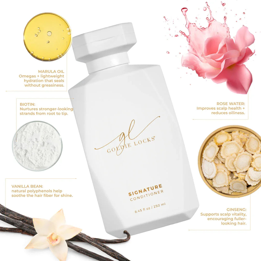 Goldie Locks Signature Conditioner with natural ingredients for hair transformations, Delray Beach FL