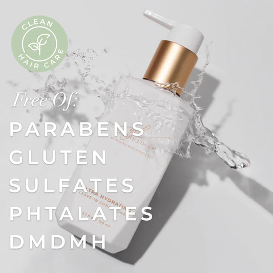 Ultra hydrating leave-in conditioner for hair extensions, sulfate free, Delray Beach FL studio.