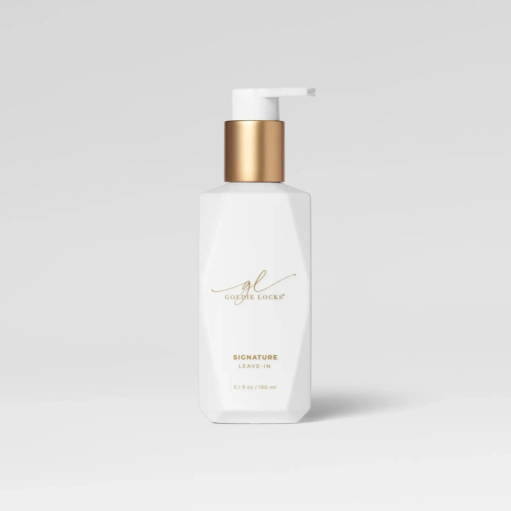 Goldie Locks Signature Leave-In hair care product for hair extensions at Delray Beach FL studio