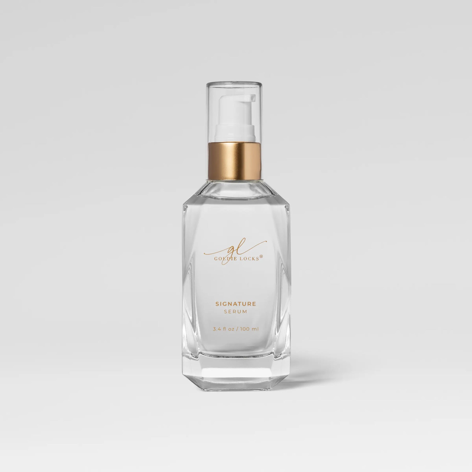 Goldie Locks Signature Serum bottle for hair care and extensions in Delray Beach FL salon