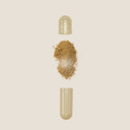 Opened hair supplement capsule with powder, hair care product for extensions in Delray Beach FL